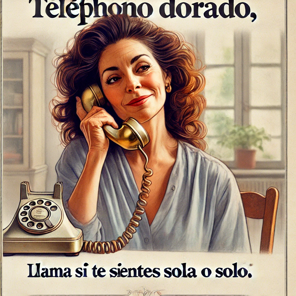 Teléfono Dorado, si te sientes Solo o sola